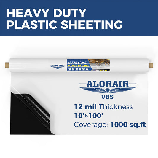 AlorairVBS Film for Use as a Moisture Barrier - 12 Mil, 10’ x 100'